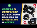 COMPRESOR DE NEVERA 1/6 HP 110-115V 60HZ R134A