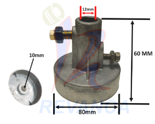ACOPLE METALICO LAV SAMSUNG GRANDE BUJE 10MM TORNILLO/PASADOR (80MM)