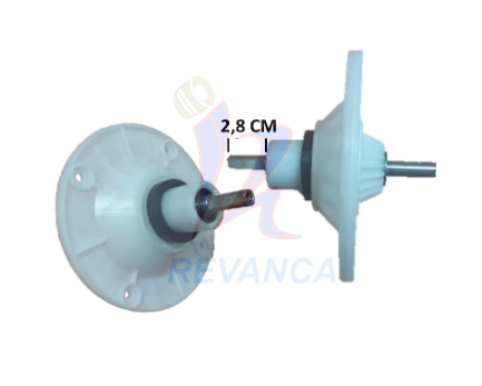 CHUMACERA PLANA GRANDE 13CM E/CUADRADO CORTO C/POLEA