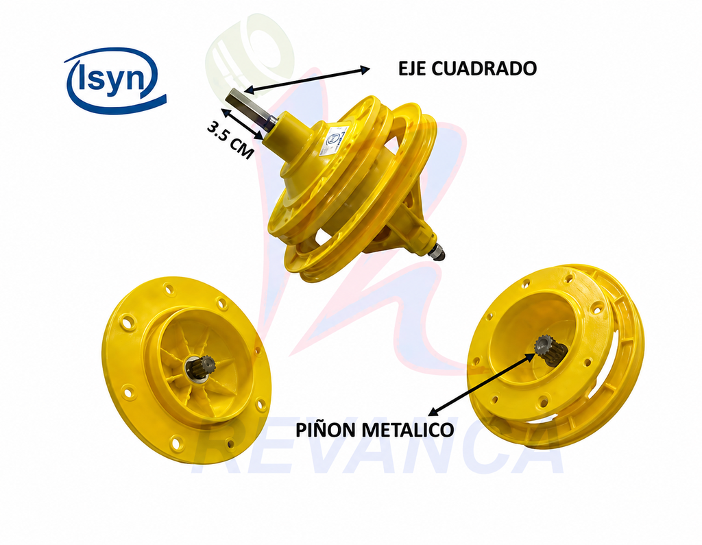 TRANSMISION PIÑON METALICO PARA LAVADORA ELECTROLUX