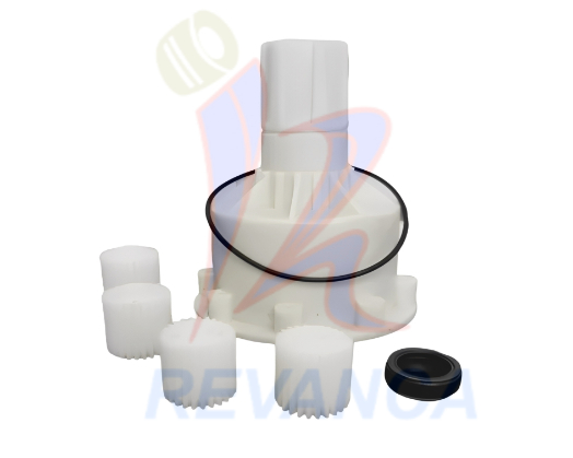 CAJA PLASTICA TRANS AMAZONAS CON PIÑON ISYN ALTA CALIDAD