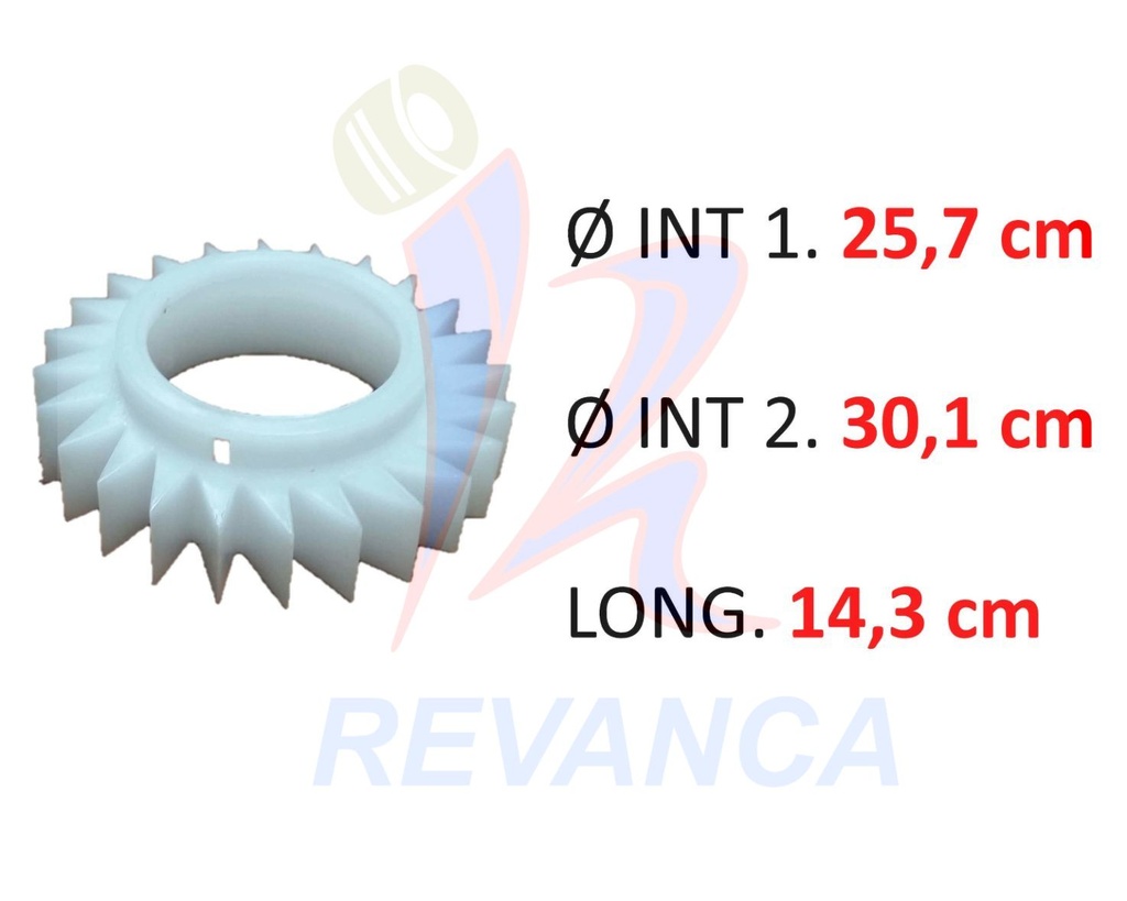 PIÑON TRANS. METALICA LAV. LG DOBLE PIÑON