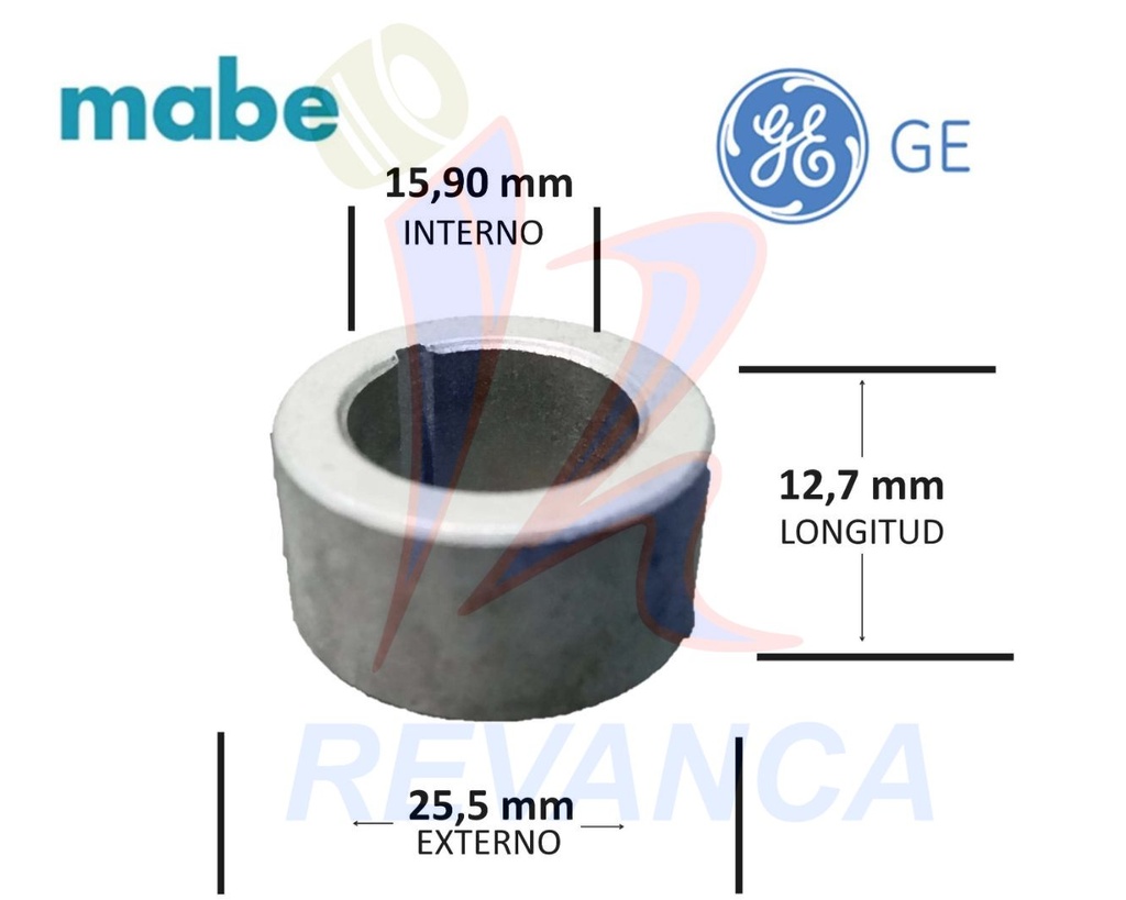 BUJE RECTO OLIMPIA DE 5/8" X 1" HIERRO