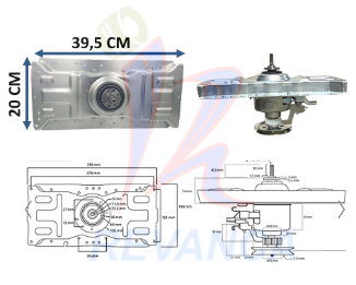 TRANSMISION METALICA C/PUENTE PLATEADA