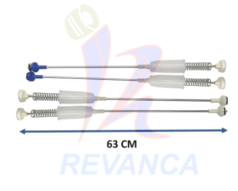 VARILLA AMORTIGUADOR DE LAV. 63CM (4 UNID X EMPAQUE) IMP