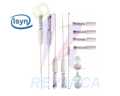 VARILLA AMORTIGUADOR DE LAV. 68CM (4 UNID X EMPAQUE)