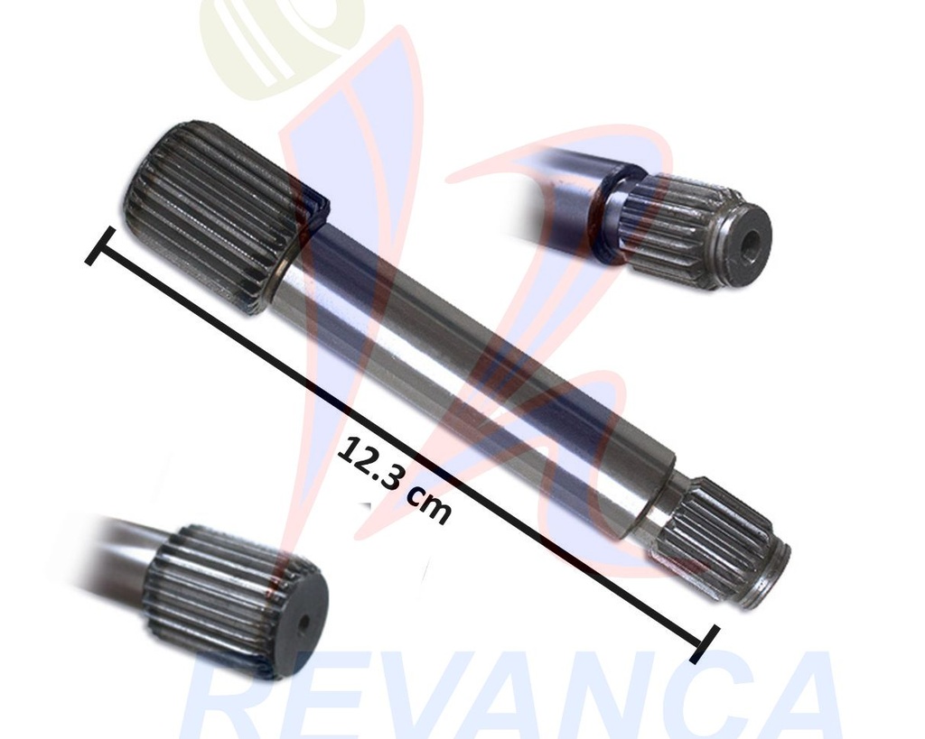 EJE LAV. AMAZONAS 12.3CM INFERIOR C/PIÑON METALICO AQUASAVER