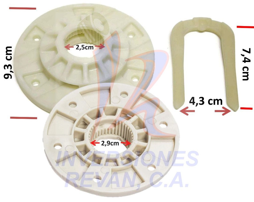 BASE TINA CAMISA HACEB/WHIRLPOOL/MAYTAG W10528947 / W10396887