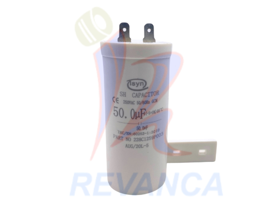 CAPACITOR MB C/BASE 50UF/250VAC