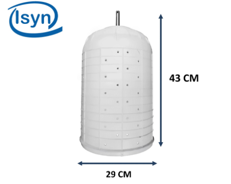 TINA SECADO DIAM 290 MM - ALTO 450 MM (EJE 14MM)
