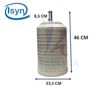 TINA SECADO  DIAM: 235 MM / ALTO: 475 MM (EJE 12MM)