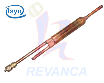 FILTRO 15G SOLDABLE DE 1/4 C/VALVULA DE GUSANILLO ISYN-SFD15-A