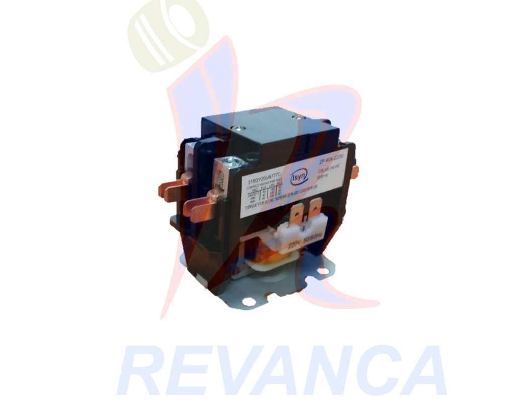 CONTACTOR ISYN 2 POLOS A/A 40 AMP. 220V