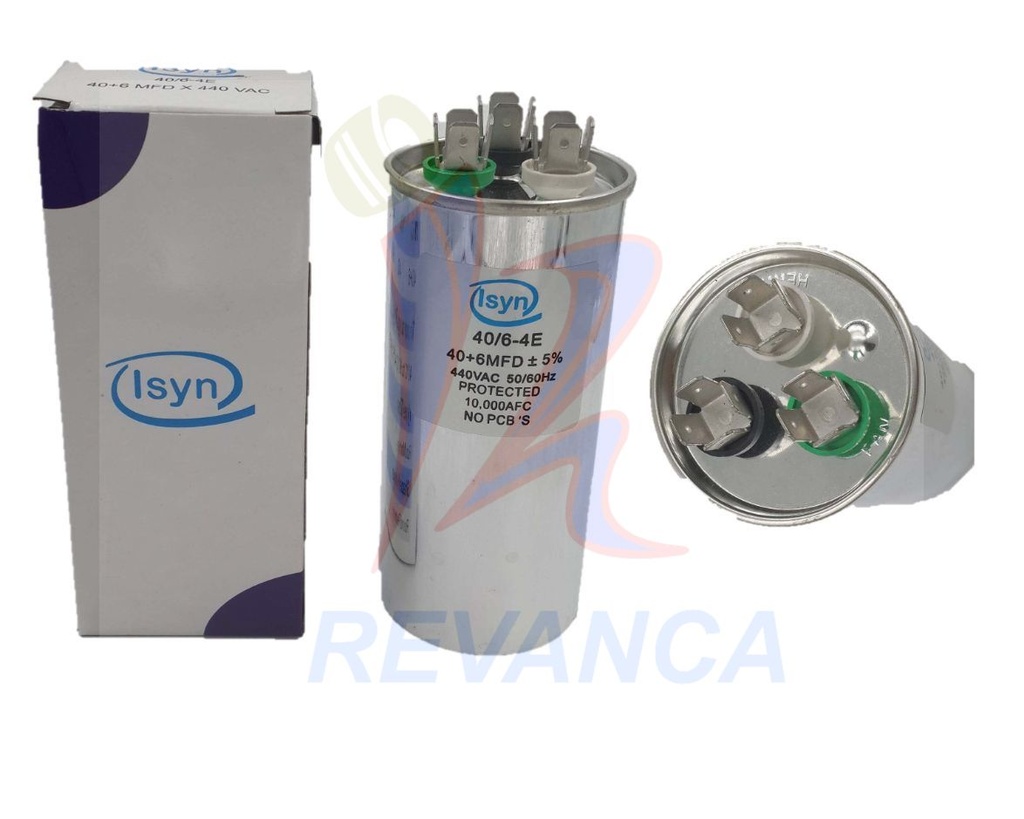 CAPACITOR DE MARCHA - 40+3MF/440V ISYN