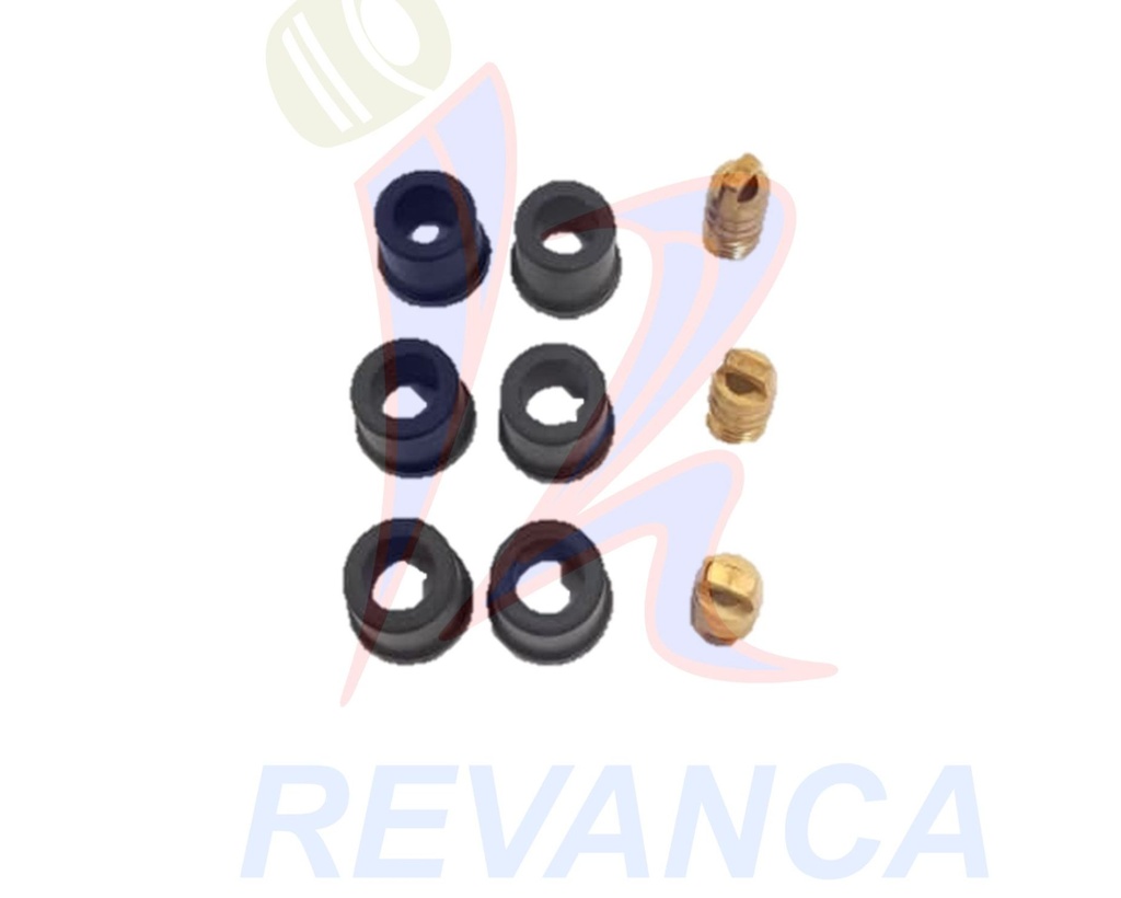 JUEGO DE EMPACADURAS/GUSANILLO PARA MANGUERAS DE MANOMETRO