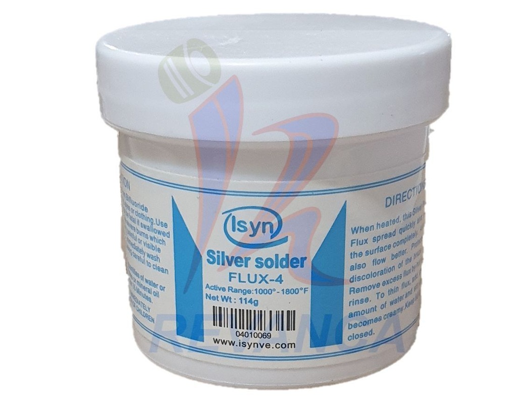 FUNDENTE DE PLATA 4 OZ/FLUX-4 ISYN