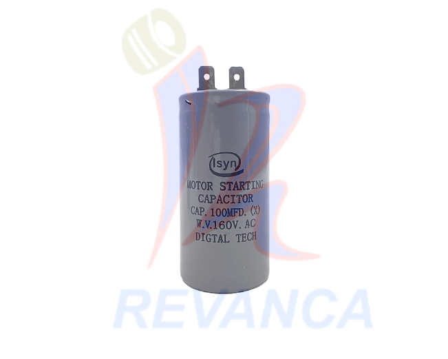 CAPACITOR DE NEVERA GRIS 100MFD/160V