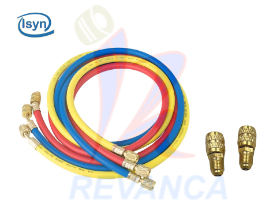 MANGUERA MANOMETRO LARGA R410 C/ADAPTADOR R22