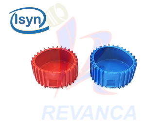 JUEGO DE PROTECTOR AZUL Y ROJO PARA RELOJES DE MANOMETRO