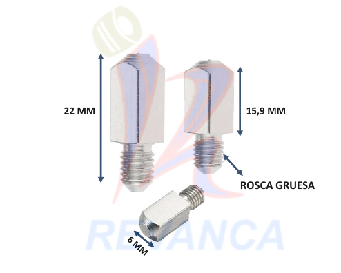 CUADRANTE LARGO 22MM ORIGINAL LIC-OSTER R/GRUESA(NEGRO)