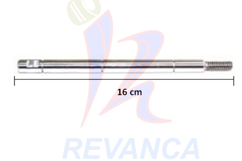 EJE VENT. PATON ORIG. - GIRAT. CORTO - R/F 10 MM (16 CM)