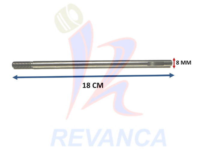 EJE VENT. PATON/OSTER ORIG. - GIRAT. 8 MM (18 CM)