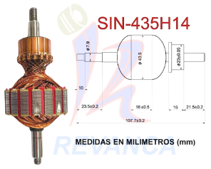 INDUCIDO OSTER CHINO GRUESO R435H14