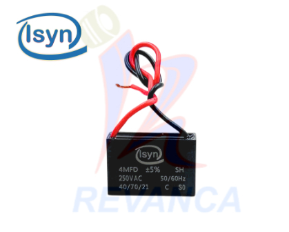 CAPACITOR P/VENTILADOR - 4MF/250V