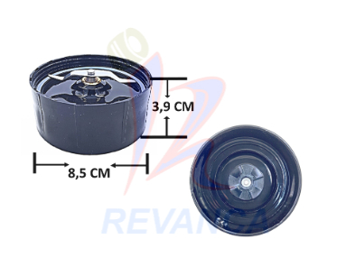 CUCHILLA PEQUEÑA C/BASE REEMPLAZA NUTRIBULLET BS06-250W (2 ASPAS)