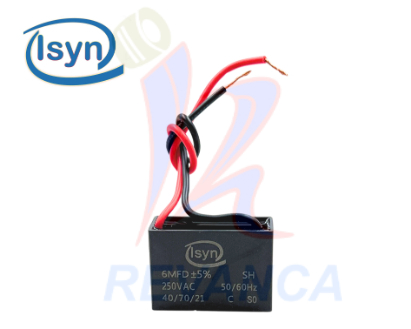 CAPACITOR P/VENTILADOR - 6MF/250V