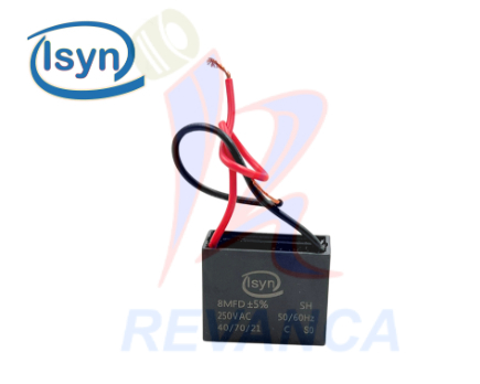 CAPACITOR P/VENTILADOR - 8MF/250V