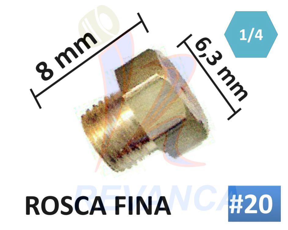 FISTO No. 20 - ROSCA FINA CONICA (PAR)