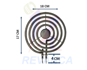 RESISTENCIA COC/ELECTR 8" 4 VUELTAS 220V WB30X253
