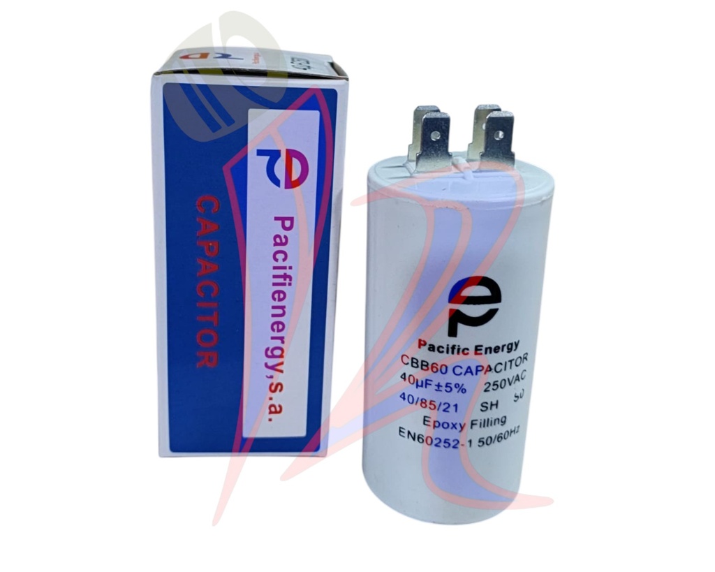 CAPACITOR PARA MOTOBOMBA - 40MF 250V/450V