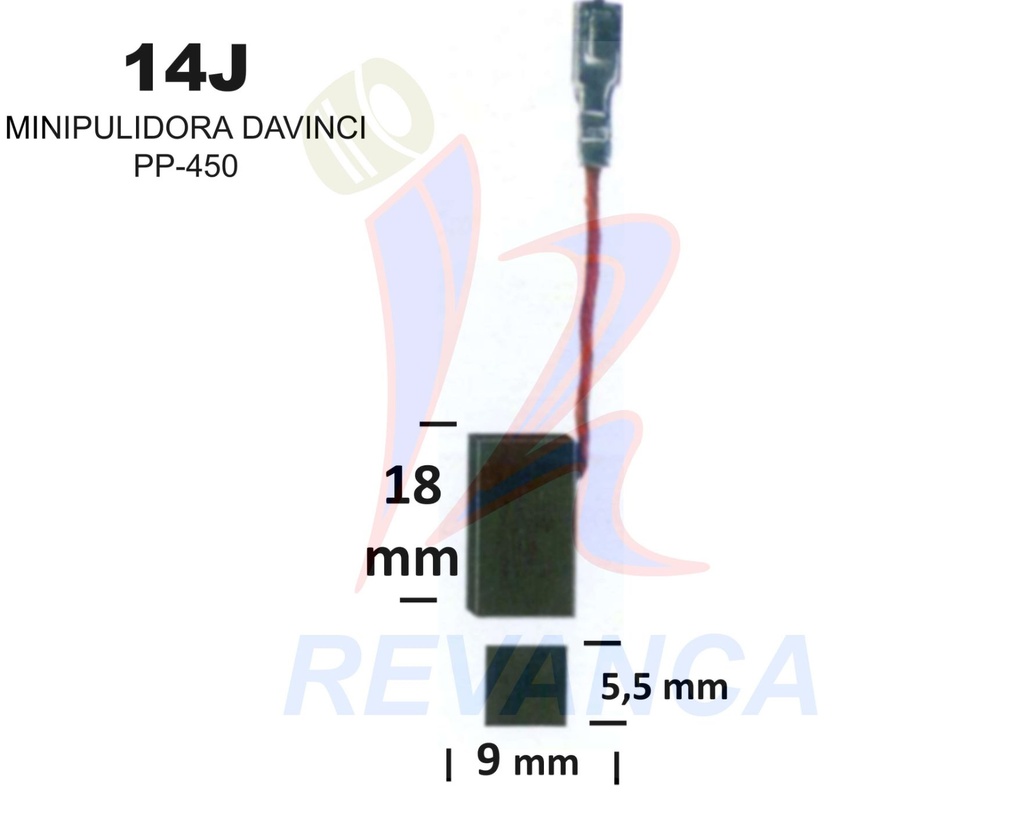 ESCOBILLA MINIPULIDORA DAVINCI PP450