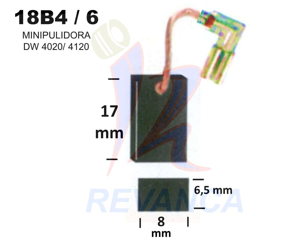 ESCOBILLA MINIPULIDORA DW 4020/4120 SIN DESCONEXION