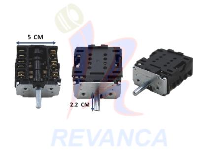 SWITCH HORNO ROTATIVO 4 POSICIONES C/PROTECTOR PLASTICO