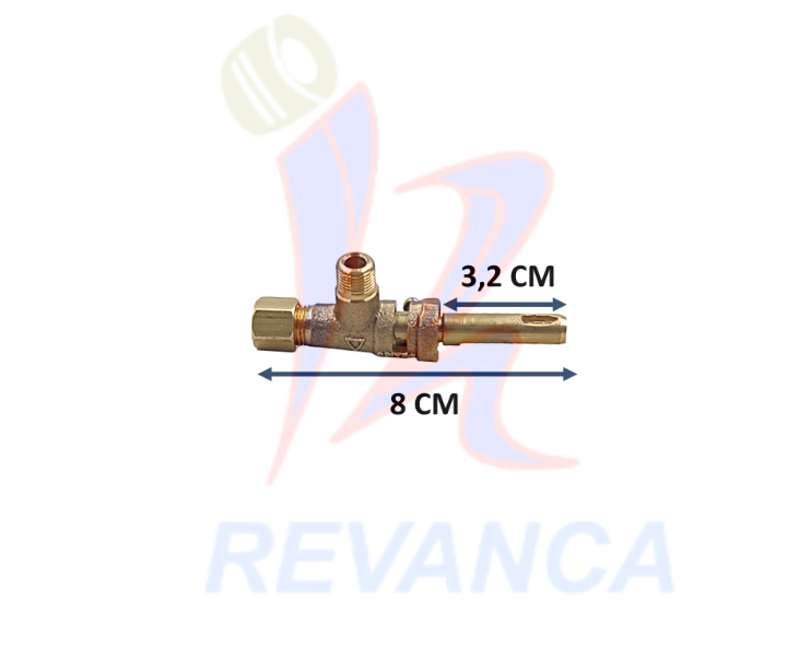 VALVULA COCINA ELECTRONICA 1/4 C/ROSCA 0-03727 MEXICANA