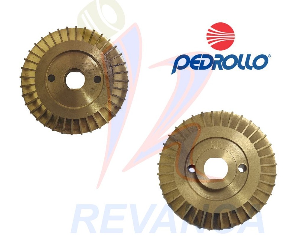 IMPELE DE MOTOBOMBA PEDROLLO 105GR (DOBLE MEDIA LUNA)