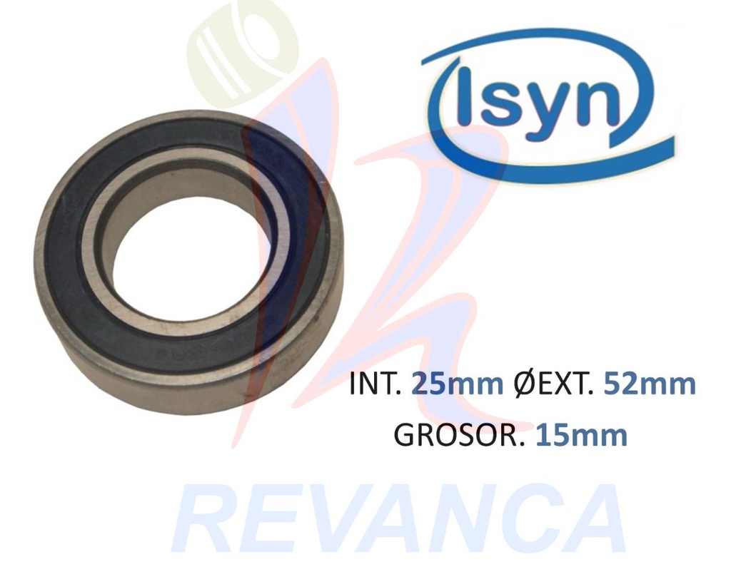 BALINERA 6205 NORMAL (25MM) 2RS ISYN