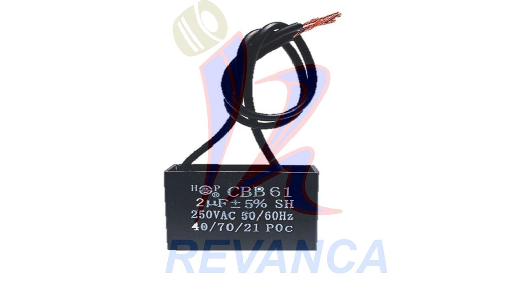 CAPACITOR P/VENTILADOR - 2MF/250V