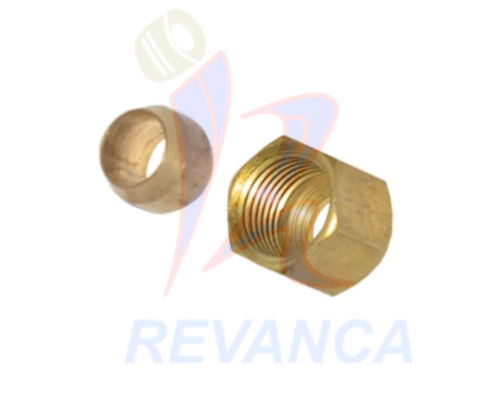 KIT DE TUERCA Y ANILLO DE COMPRESION  DE 1/4  (6 PCS)