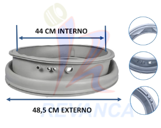 EMPACADURA LAVADORA CARGA FRONTAL LG MDS47123601