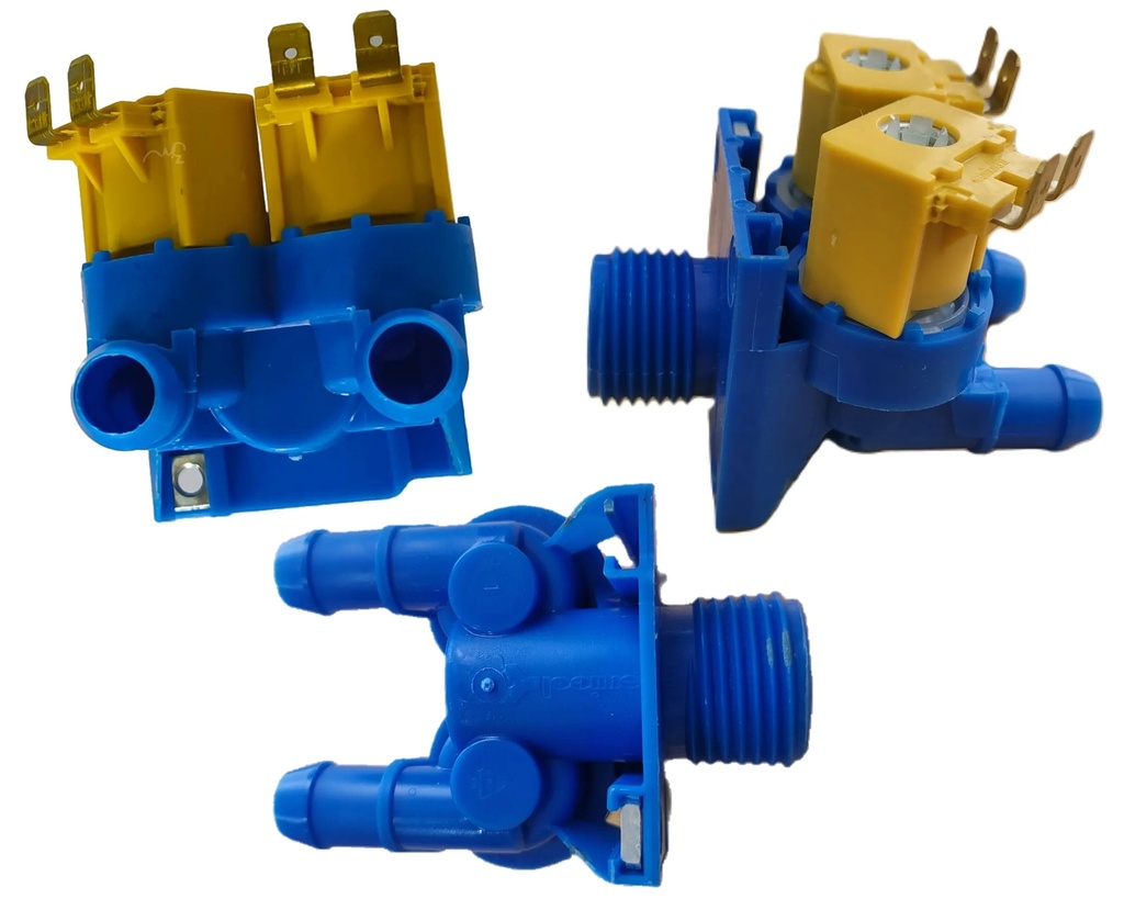 VALVULA ENTRADA DE AGUA FRIA AZUL LAVADORA ZOU/IV HACEB ORIGINAL