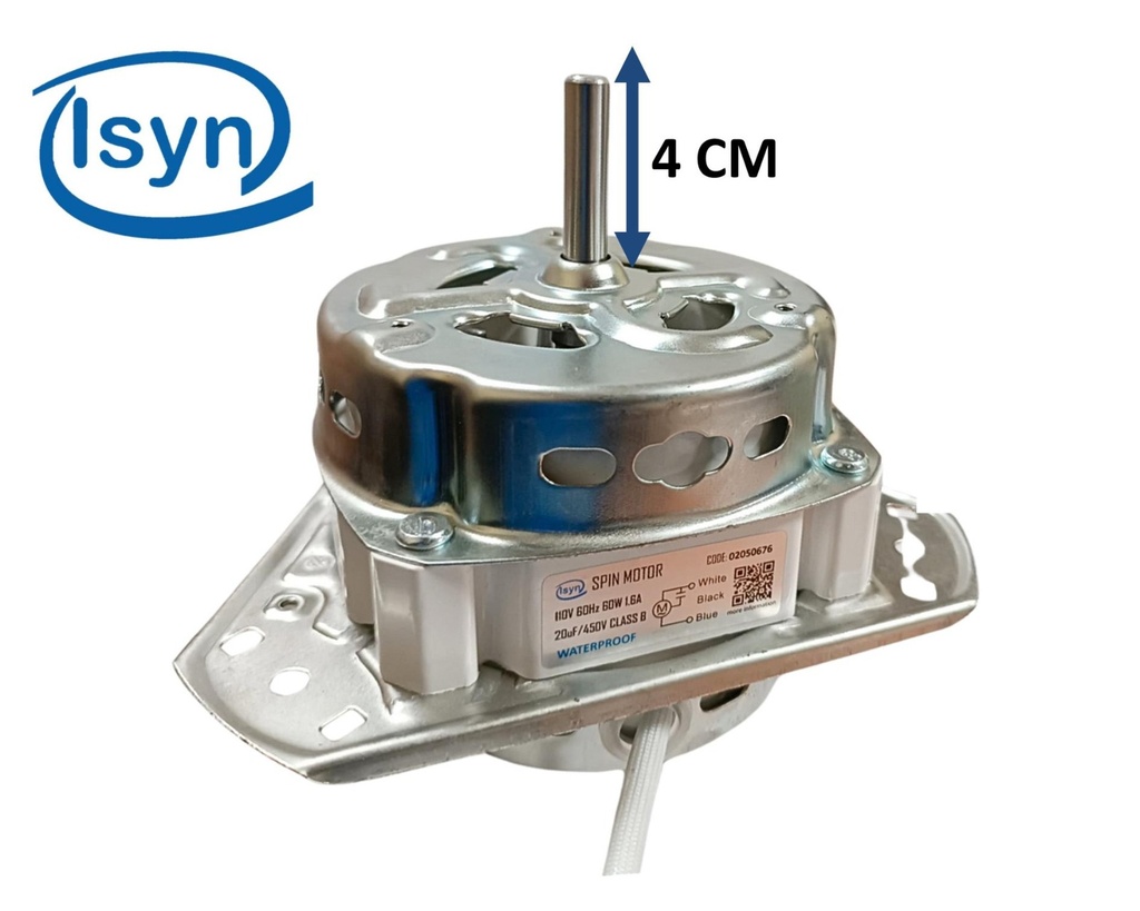 MOTOR SECADO 60W  WATERPROOF  ALAMBRE DE COBRE