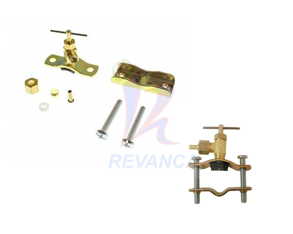 VALVULA DE NEVERA (LLAVE GALAPAGO) COBRE INSTALACION FABRICADORES DE HIELO STV2LL