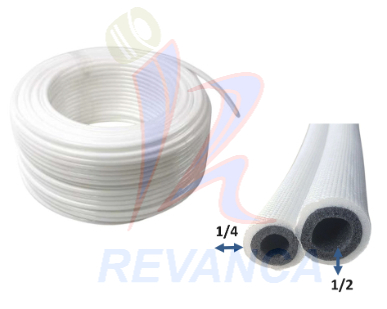 RUBATEX EN ROLLOS 1/2 + 1/4 (PRECIO POR METRO)