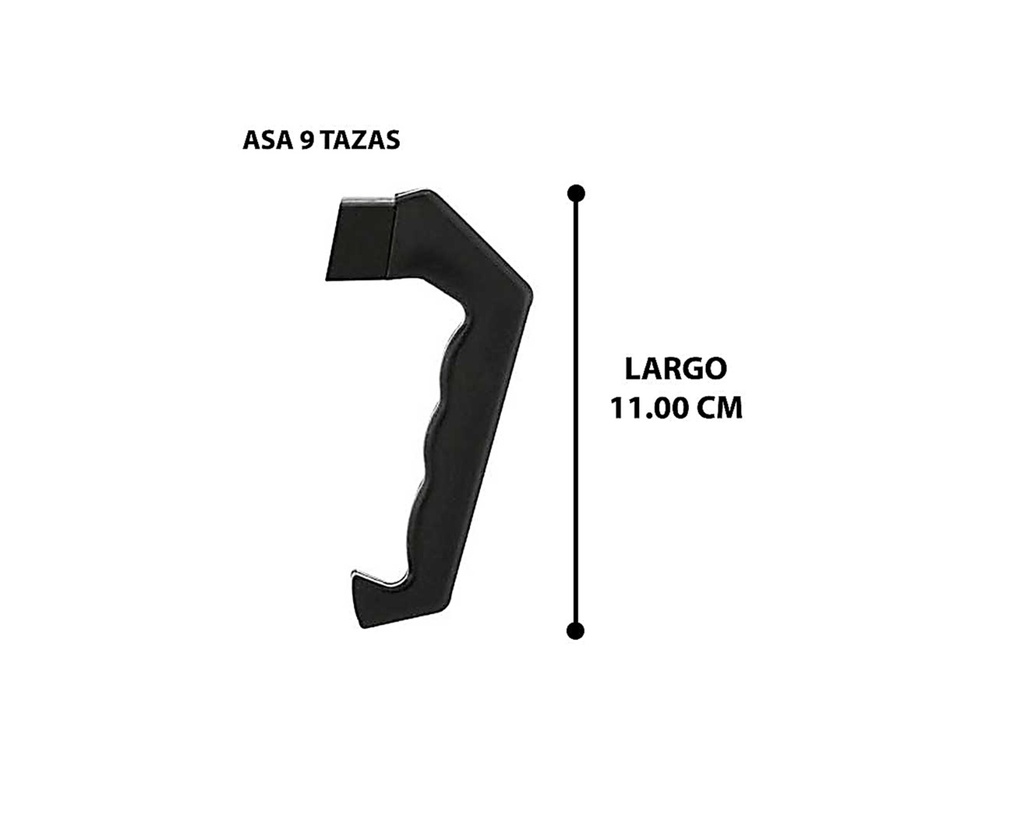 ASA CAFETERA 9 Y 12 TAZAS (11 CM)