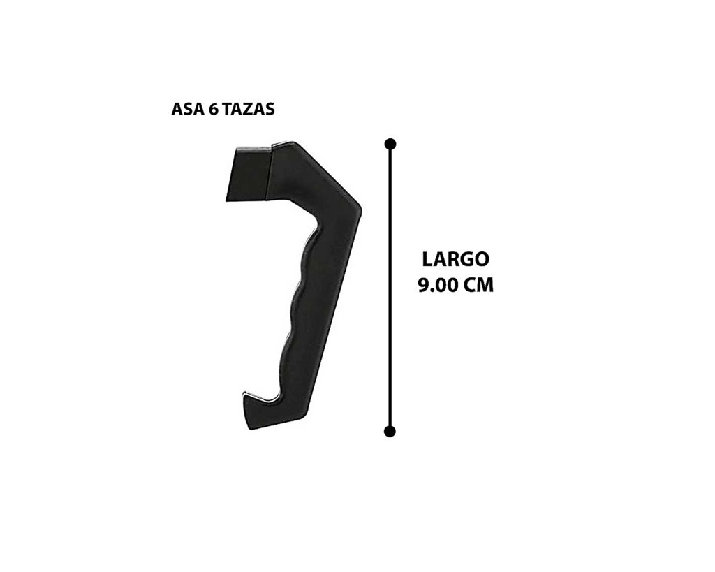 ASA CAFETERA 6 TAZAS (9 CM)