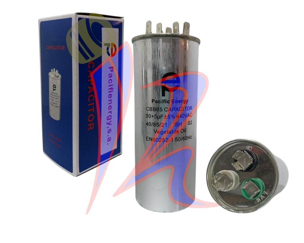 CAPACITOR DE MARCHA - 50+5MF - 370V/440V